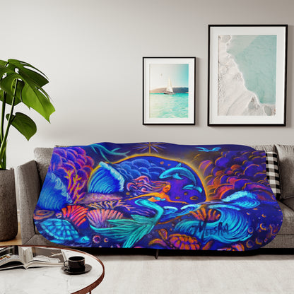 Celestrial Extraterrestrial Super Snuggly Sherpa Blanket