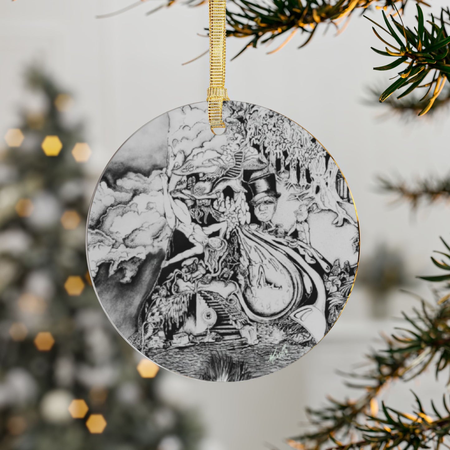 Alice in Blunderland Glossy Ornament