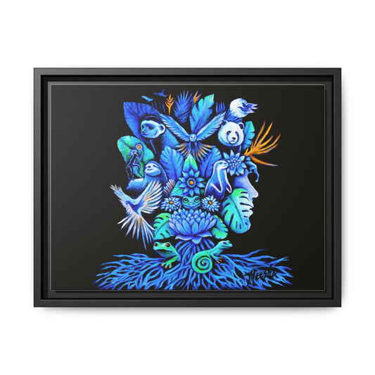 Out of The Blue Framed Canvas Print
