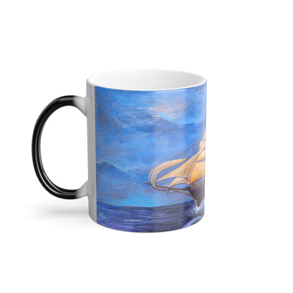 Whimsical Wavehopper Color Morphing Mug, 11oz