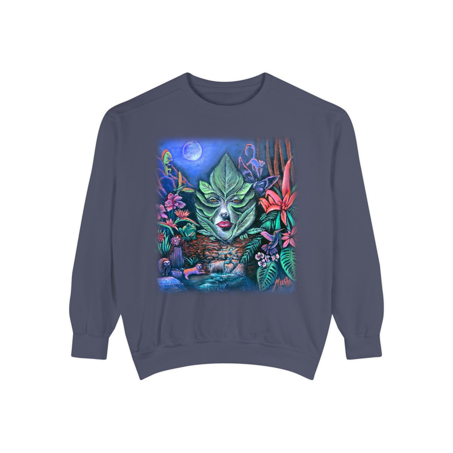 Moonlight Mischief Unisex Garment-Dyed Sweatshirt