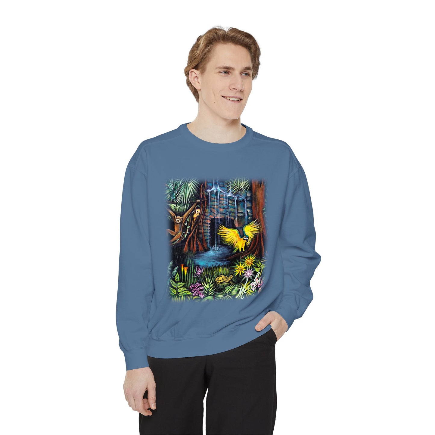 Amazonia Unisex Garment-Dyed Sweatshirt