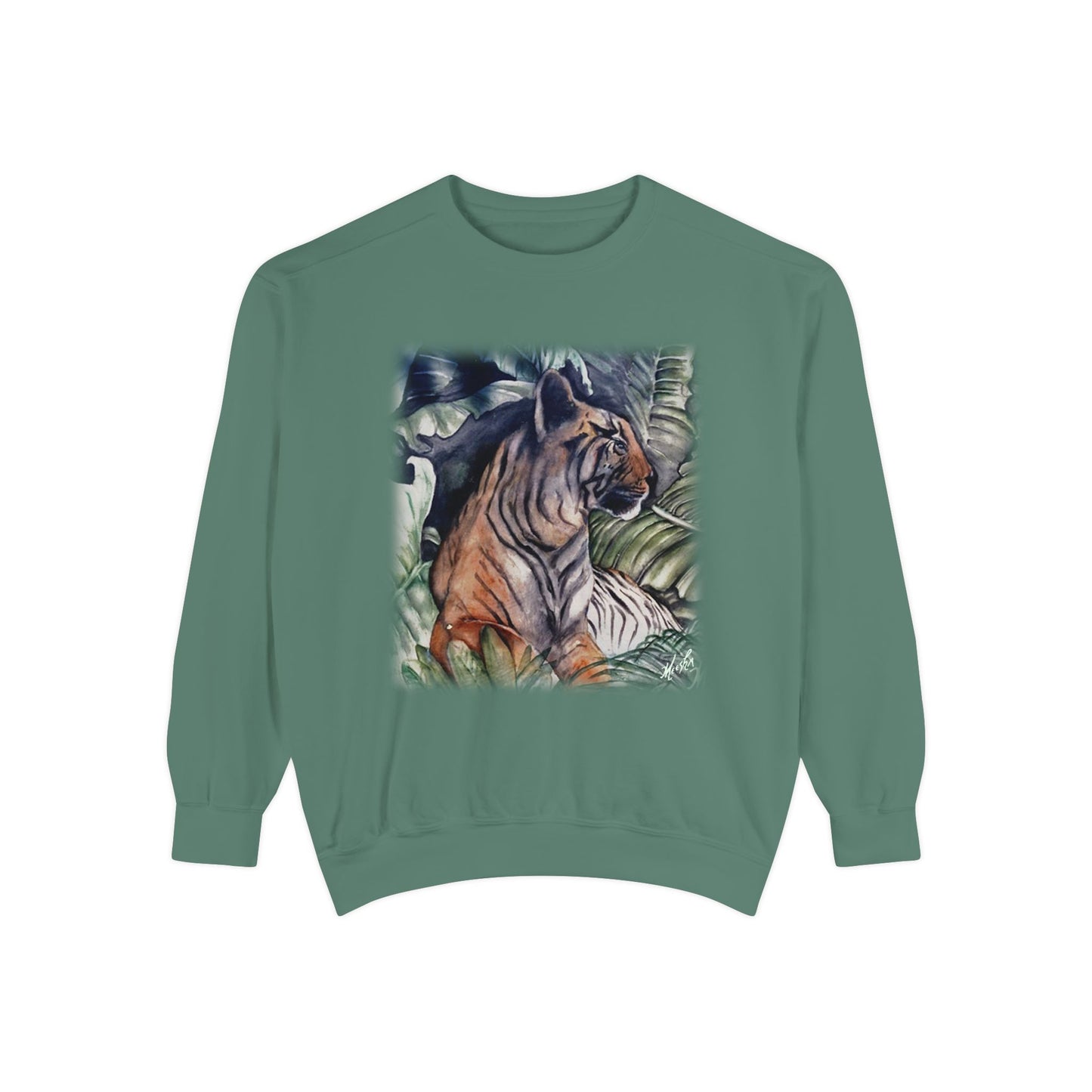 Watchful Warrior Unisex Garment-Dyed Sweatshirt
