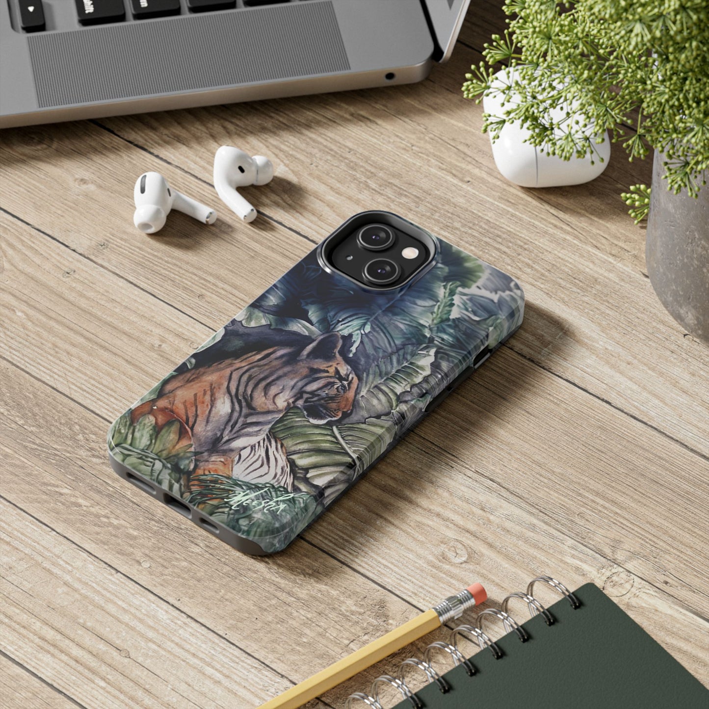 Watchful Warrior Tough Phone Case for Nature Lovers