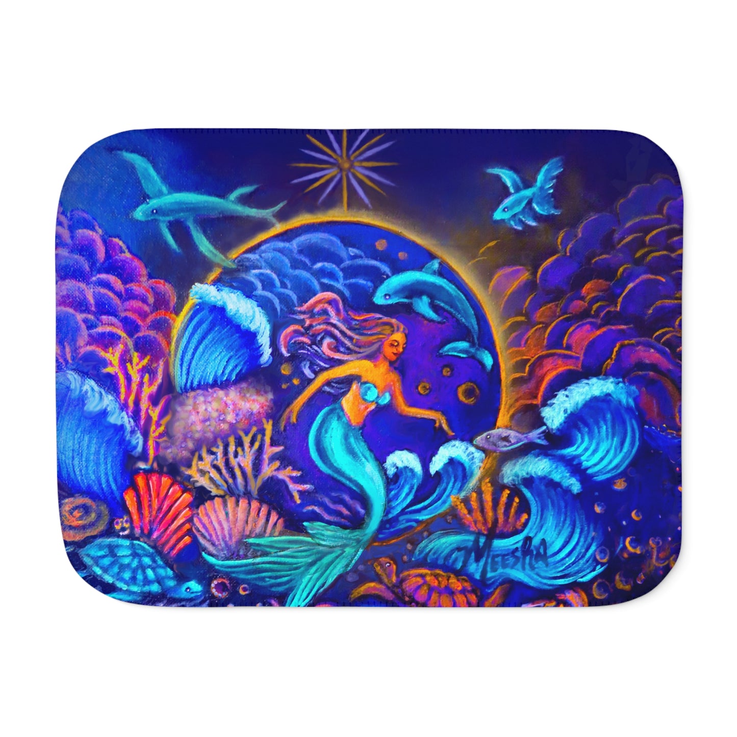 Celestrial Extraterrestrial Super Snuggly Sherpa Blanket