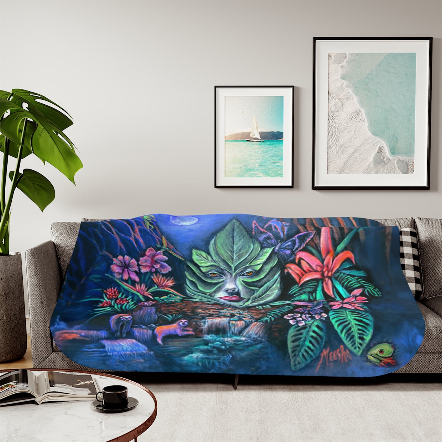 Moonlight Mischief Super Cozy Sherpa Blanket