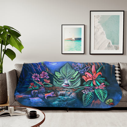 Moonlight Mischief Super Cozy Sherpa Blanket