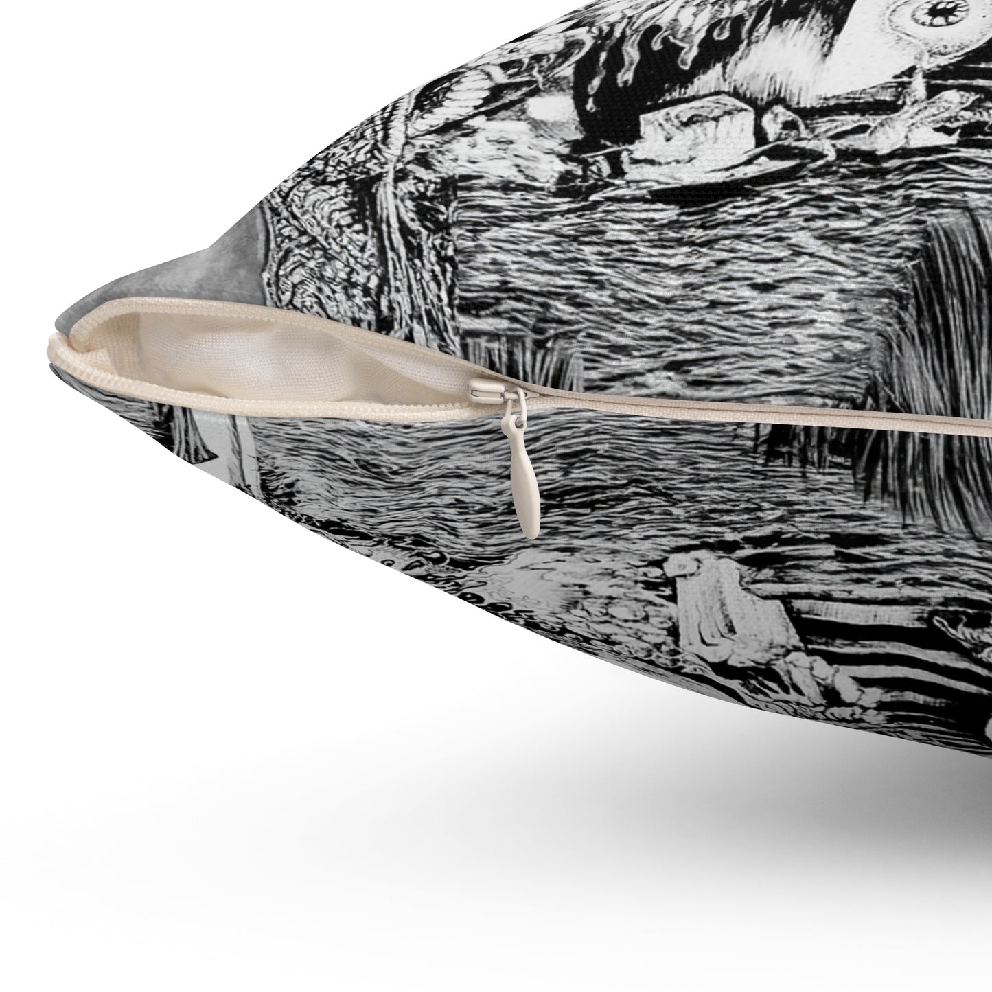 Alice In Wonderland Spun Polyester Square Pillow