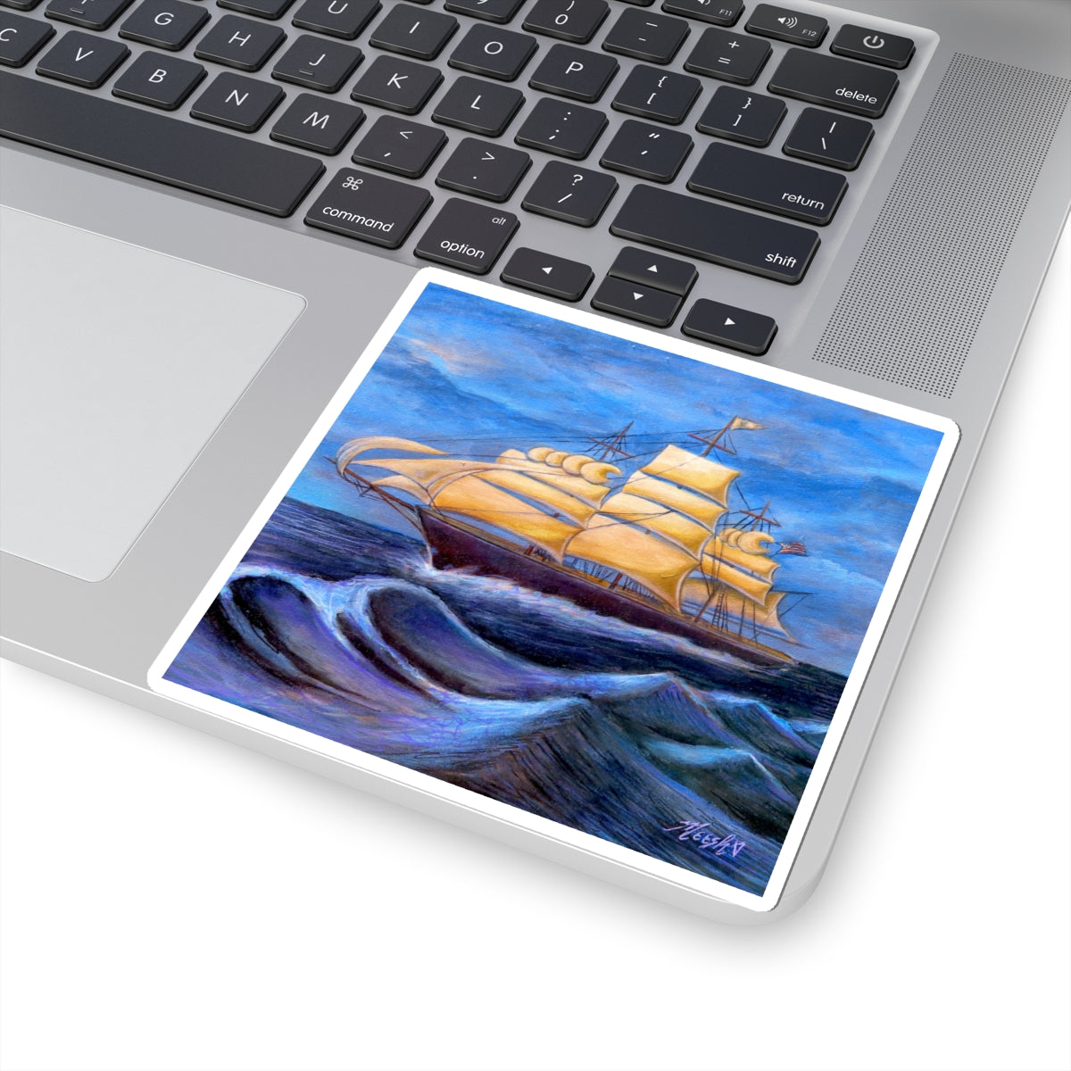 Whimsical Wavehopper Kiss-Cut Stickers