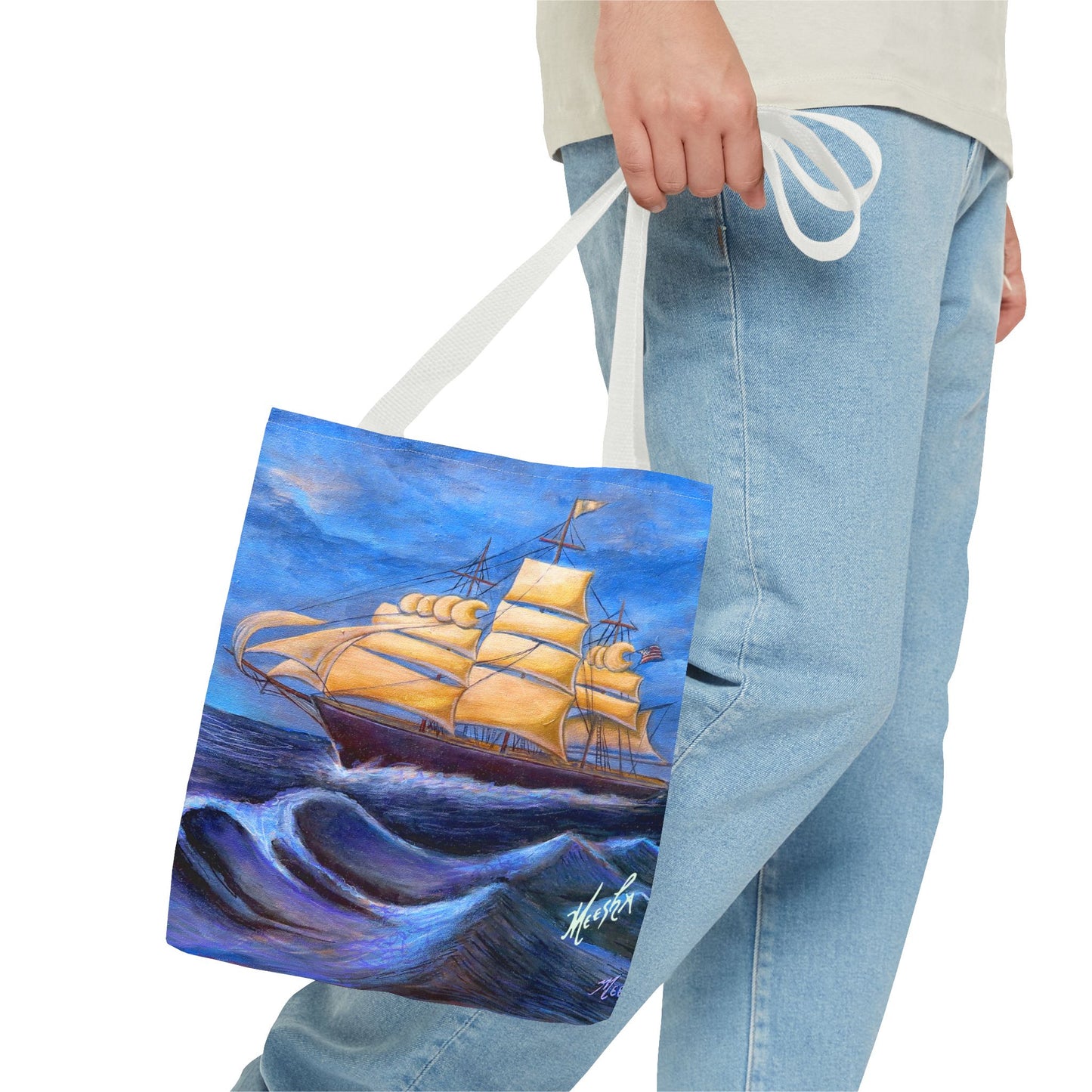 Whimsical Wavehopper Tote Bag