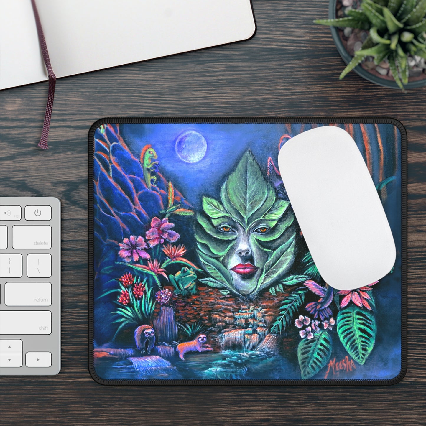 Moonlight Mischief Mouse Pad