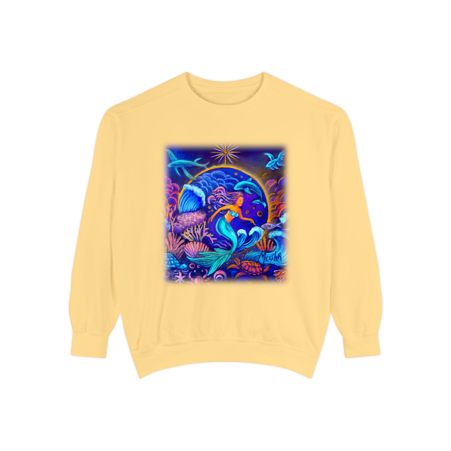 Celestrial Extraterrestrial Unisex Garment-Dyed Sweatshirt