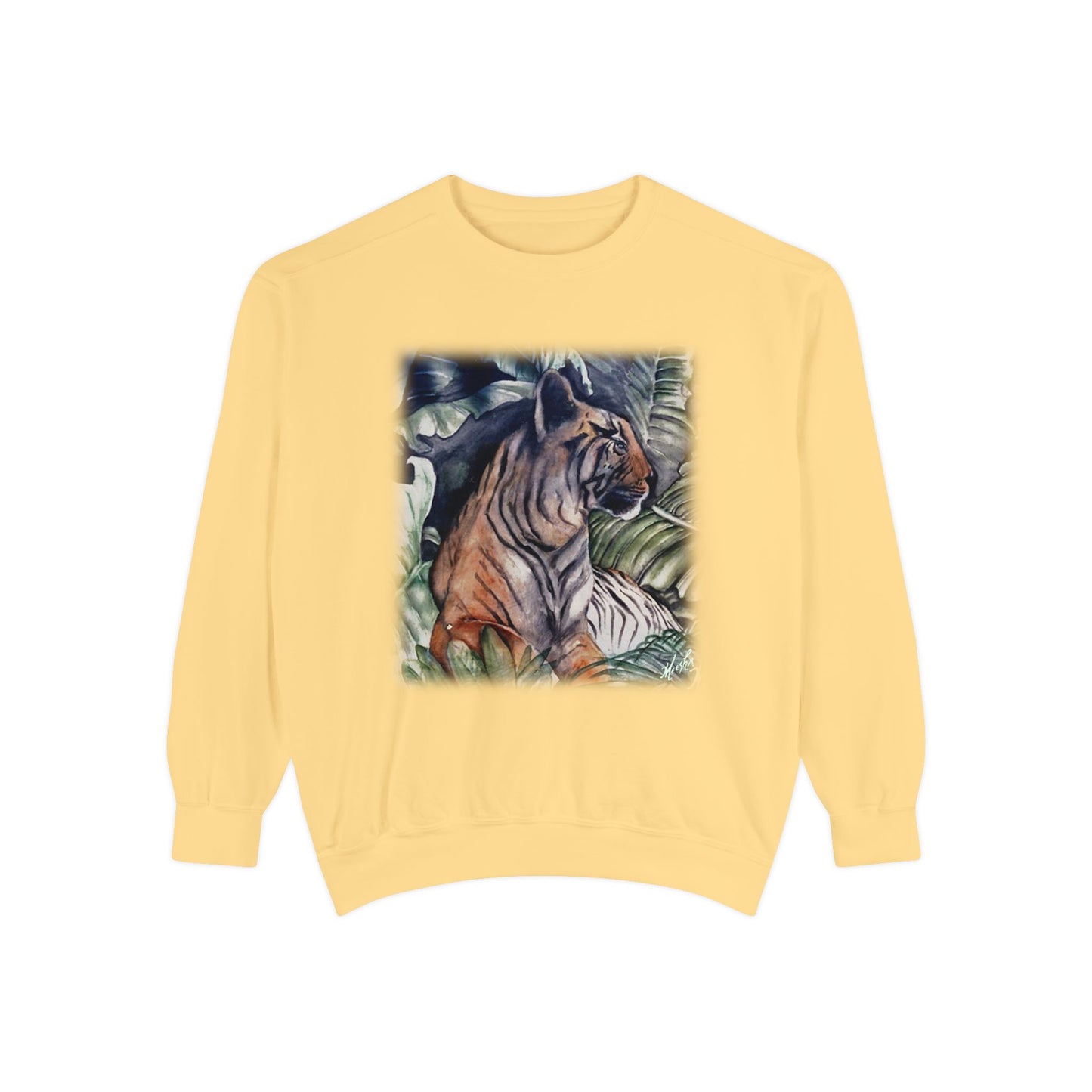 Watchful Warrior Unisex Garment-Dyed Sweatshirt