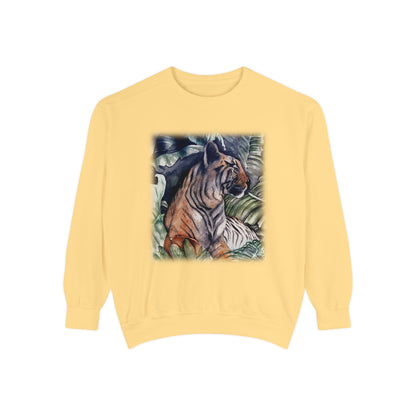 Watchful Warrior Unisex Garment-Dyed Sweatshirt