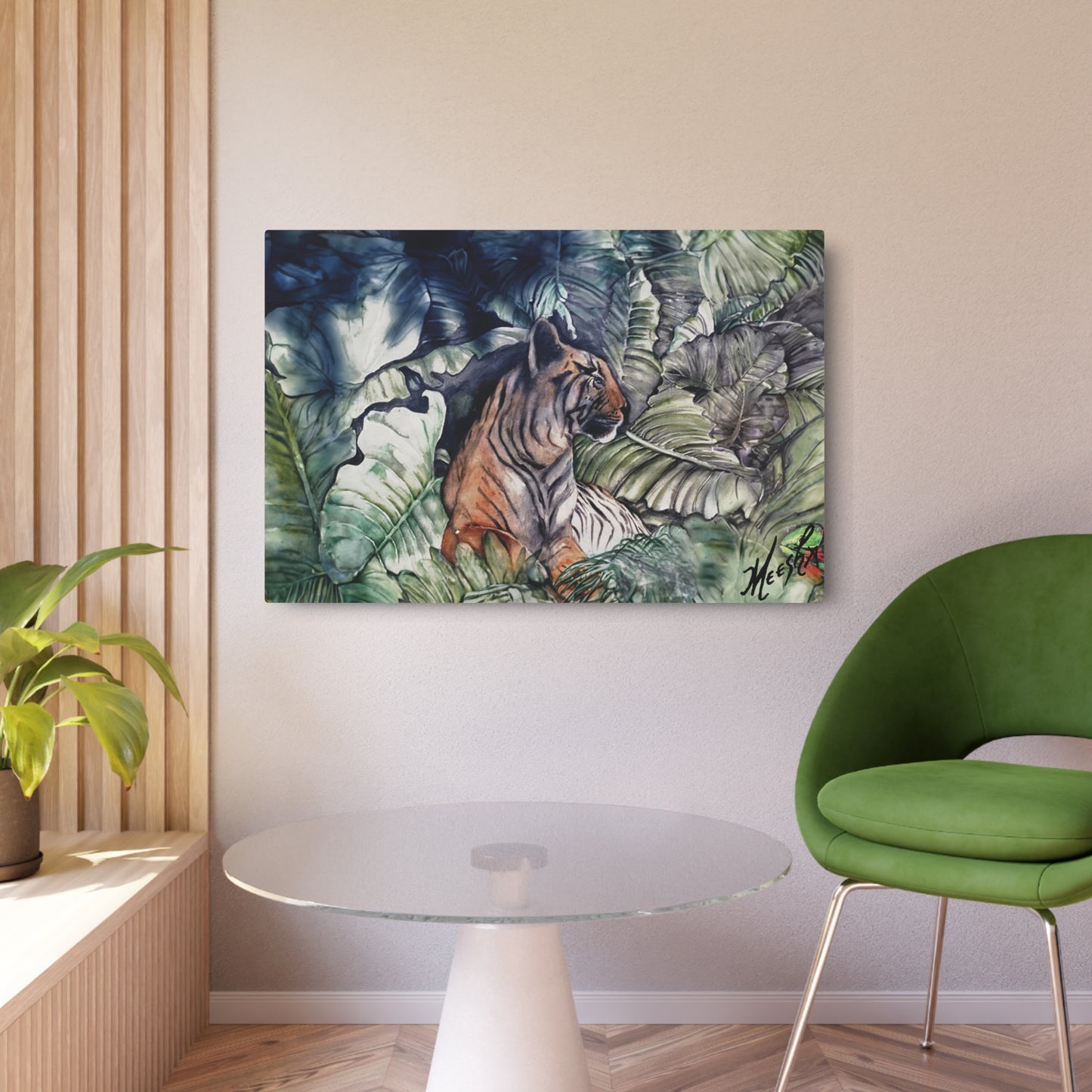 Watchful Warrior Metal Art Sign