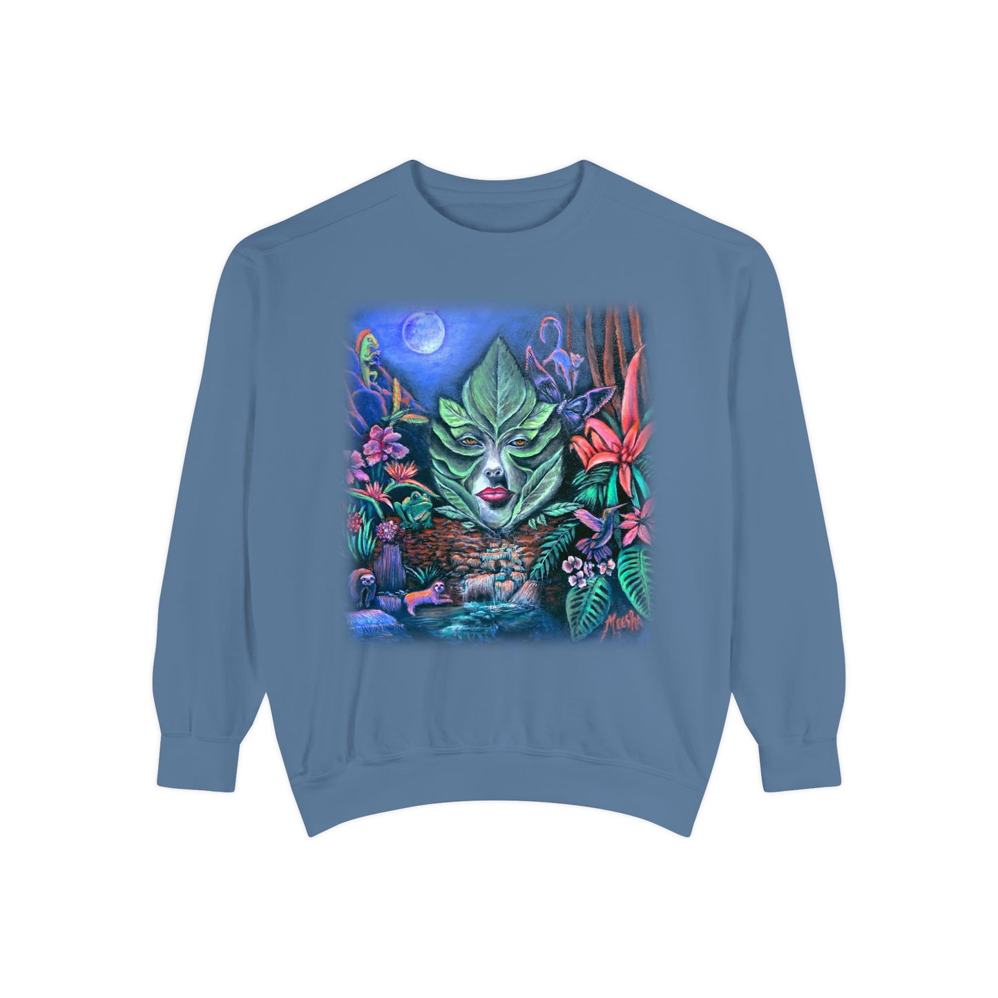 Moonlight Mischief Unisex Garment-Dyed Sweatshirt
