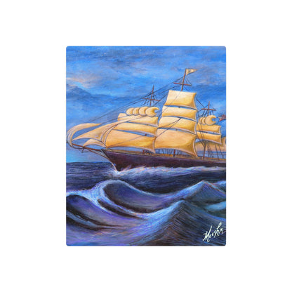 Whimsical Wavehopper Metal Art Sign