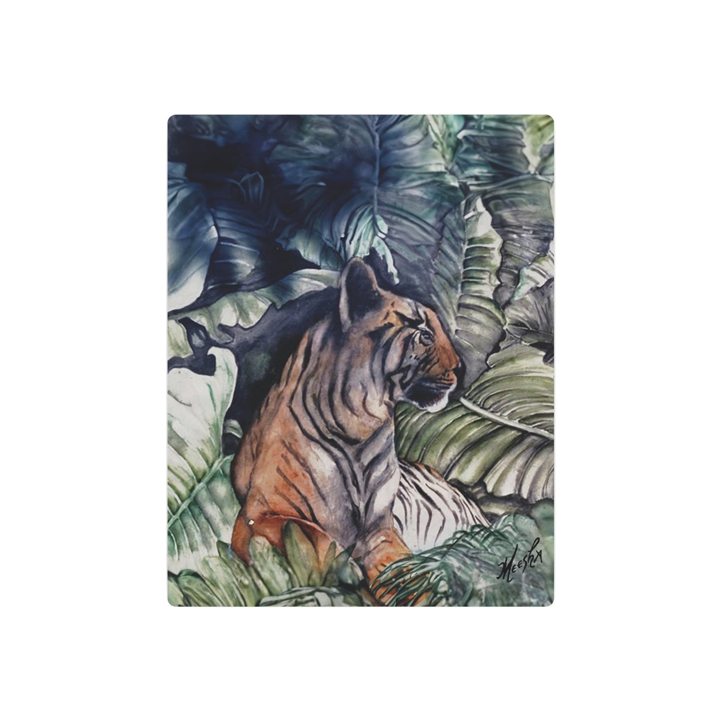 Watchful Warrior Metal Art Sign