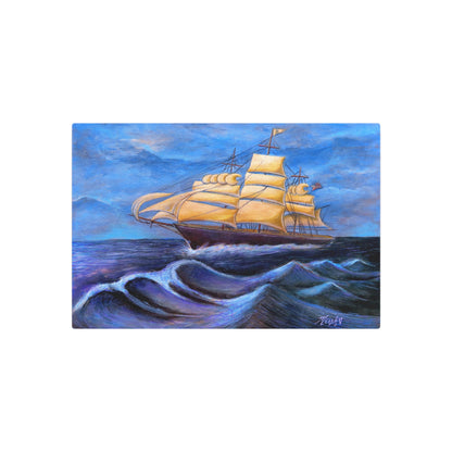 Whimsical Wavehopper Metal Art Sign