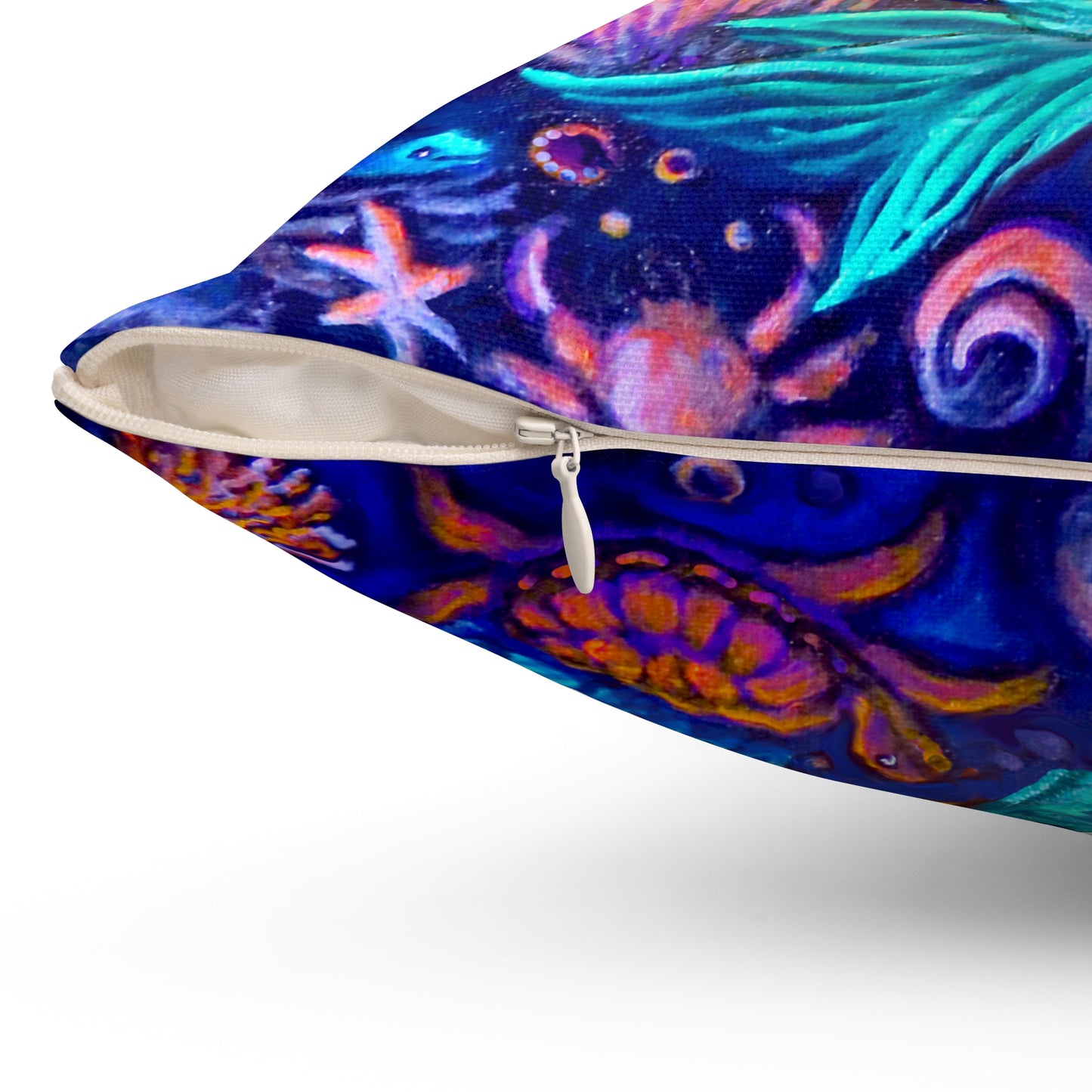 Celestrial Extraterrestrial Spun Polyester Square Pillow