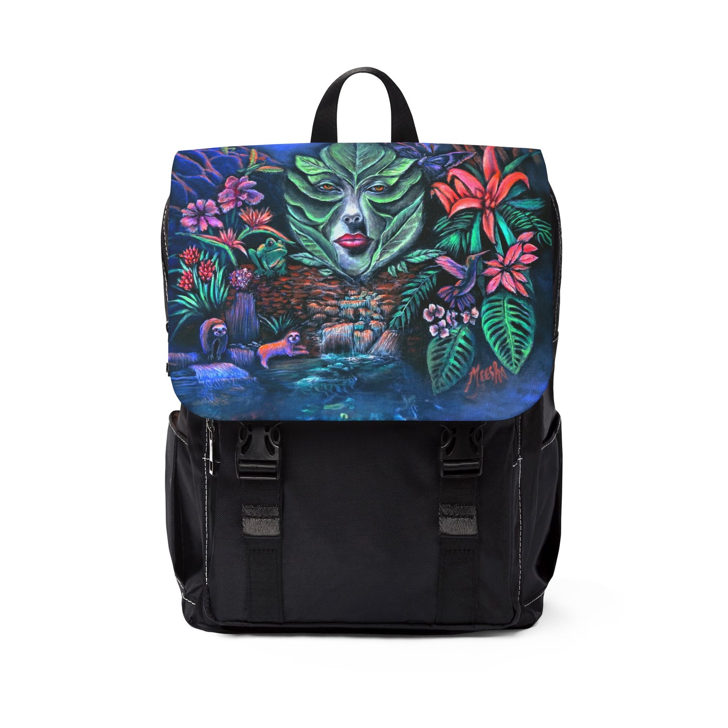 Moonlight Mischief Unisex Casual Shoulder Backpack