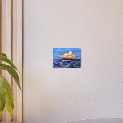 Whimsical Wavehopper Metal Art Sign