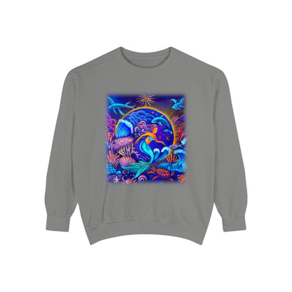 Celestrial Extraterrestrial Unisex Garment-Dyed Sweatshirt
