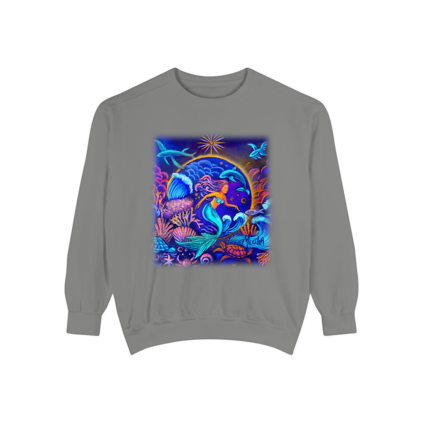 Celestrial Extraterrestrial Unisex Garment-Dyed Sweatshirt