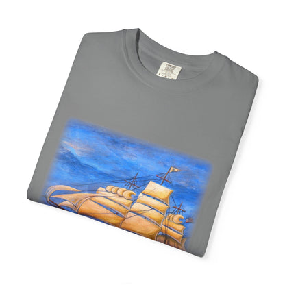 Whimsical Wavehopper Unisex Garment-Dyed T-shirt