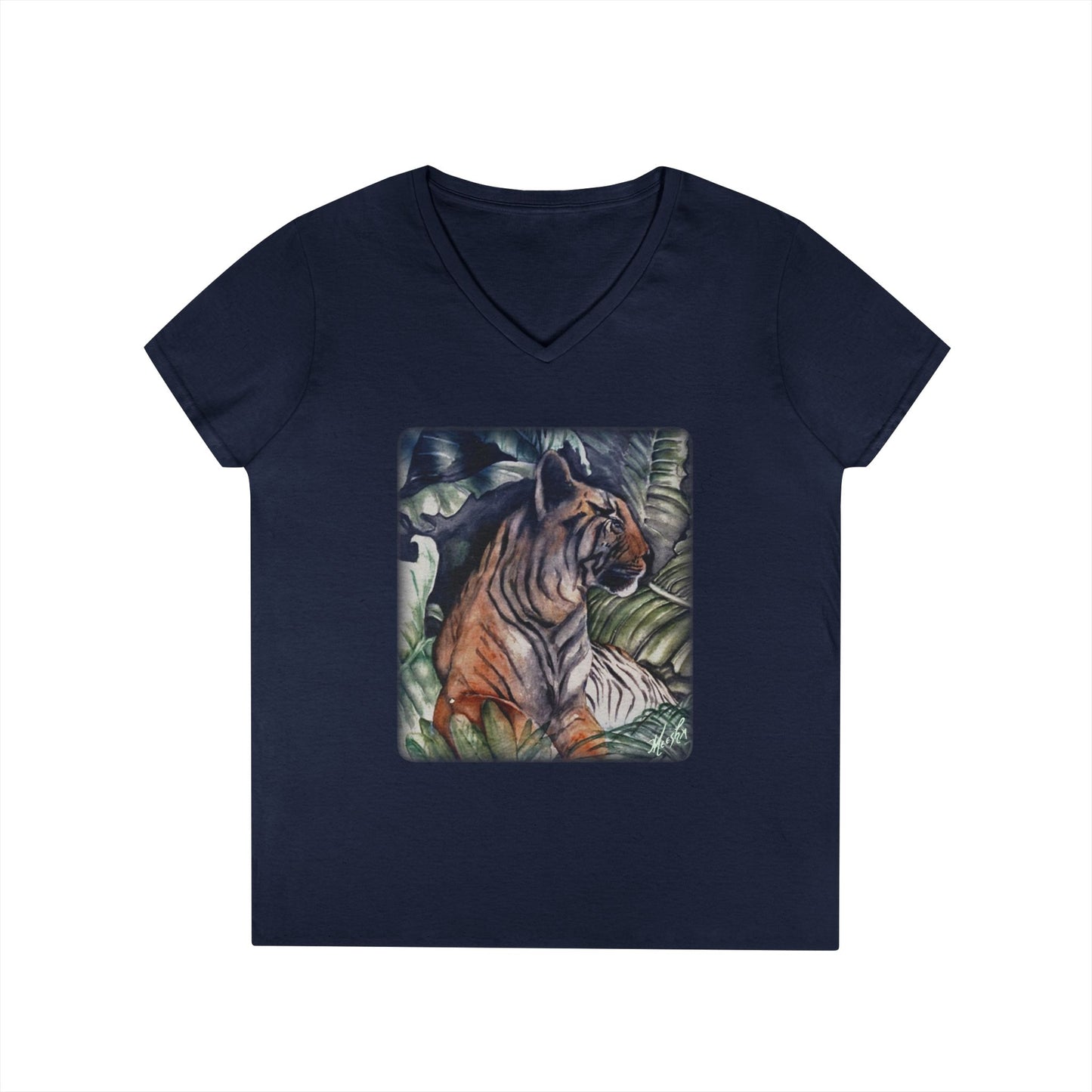 Watchful Warrior Ladies' V-Neck T-Shirt