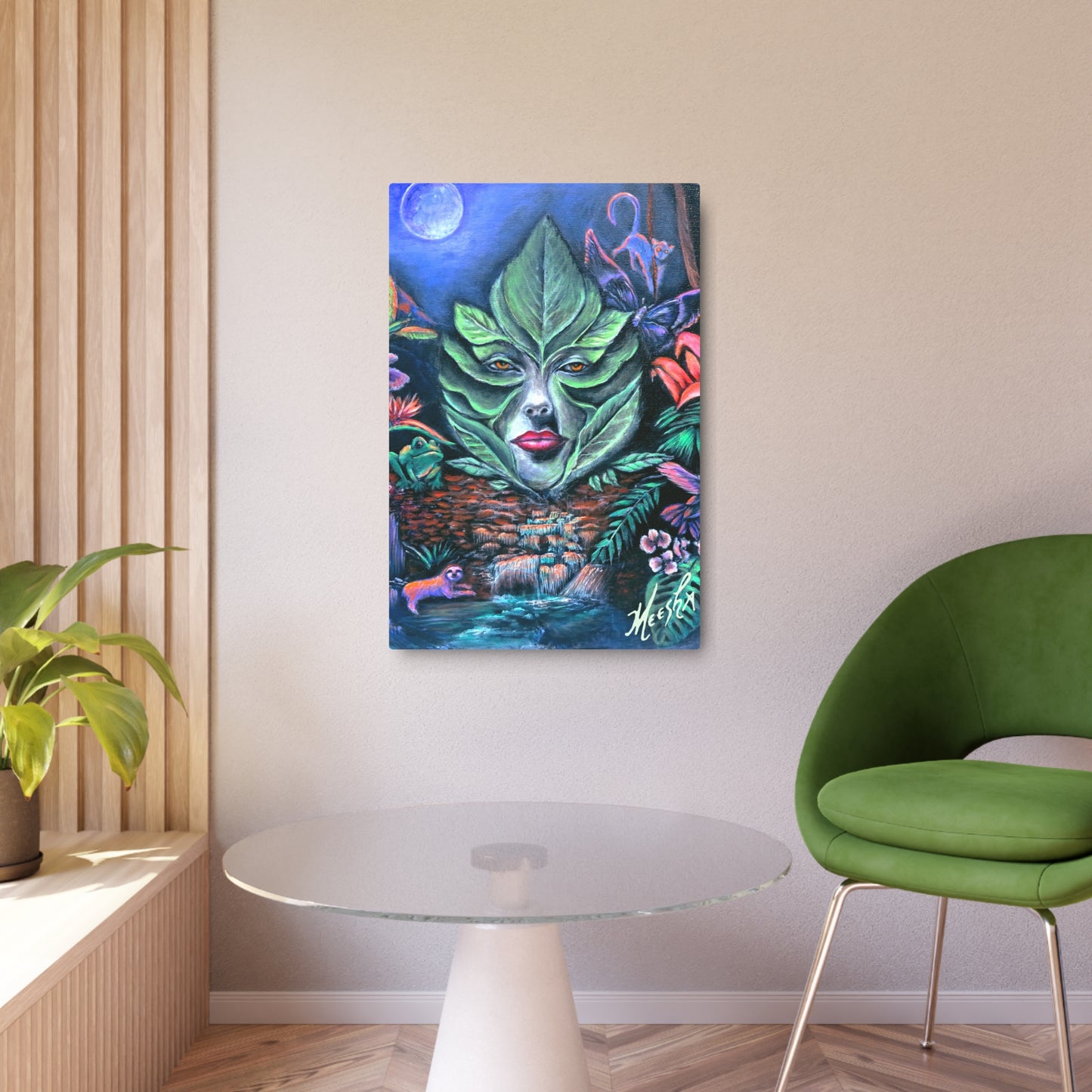 Moonlight Mischief Metal Art Sign