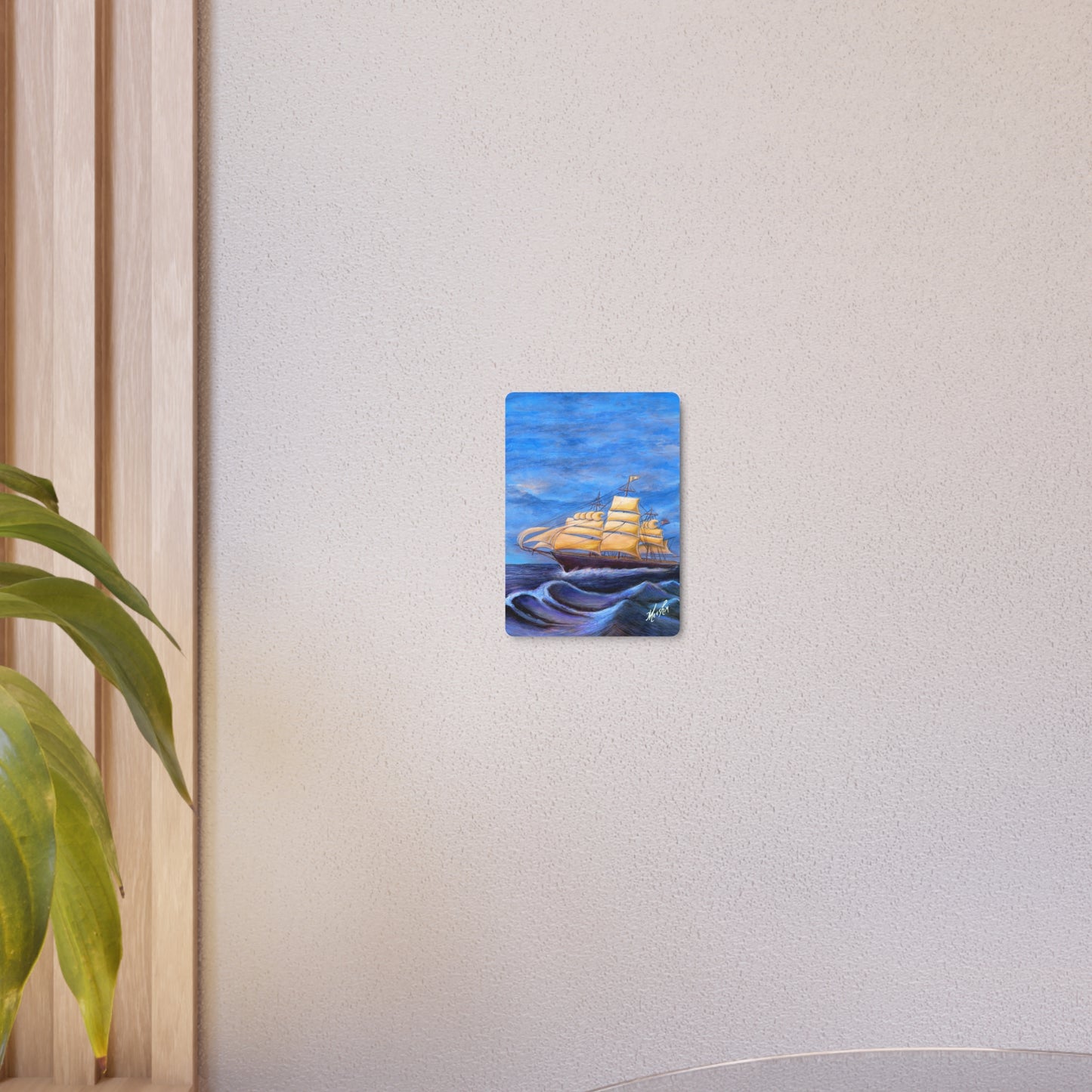 Whimsical Wavehopper Metal Art Sign