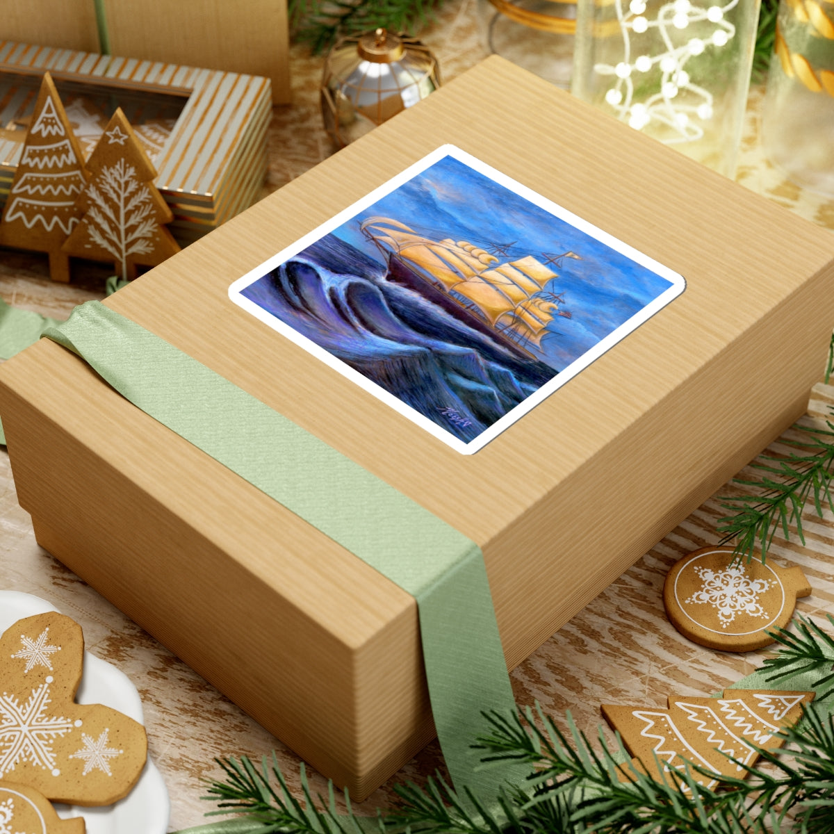 Whimsical Wavehopper Kiss-Cut Stickers