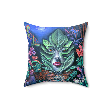 Moonlight Mischief Spun Polyester Square Pillow