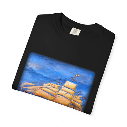 Whimsical Wavehopper Unisex Garment-Dyed T-shirt