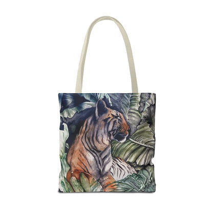 Watchful Warrior Tiger Tote Bag