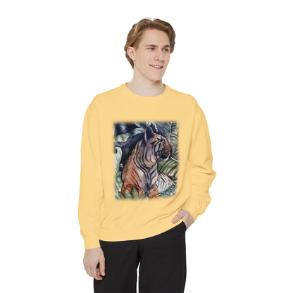 Watchful Warrior Unisex Garment-Dyed Sweatshirt
