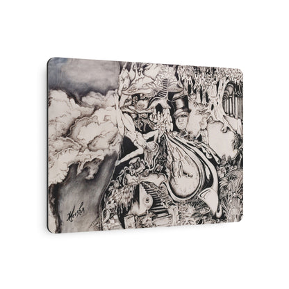 Alice In Blunderland Metal Art Sign