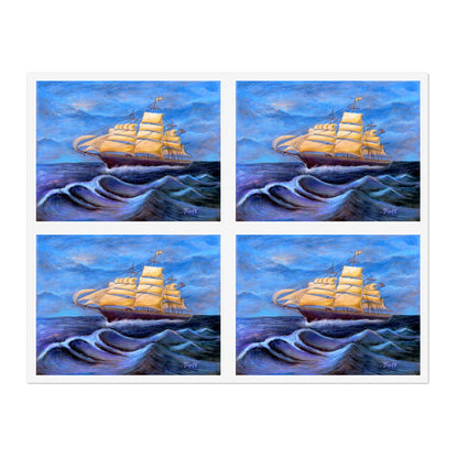 Whimsical Wavehopper Sticker Sheets, 6"x4"