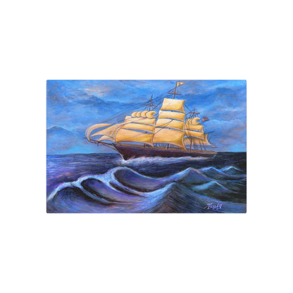 Whimsical Wavehopper Metal Art Sign