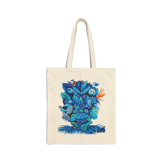 Out of the Blue High-quality Cotton Canvas Tote Bag