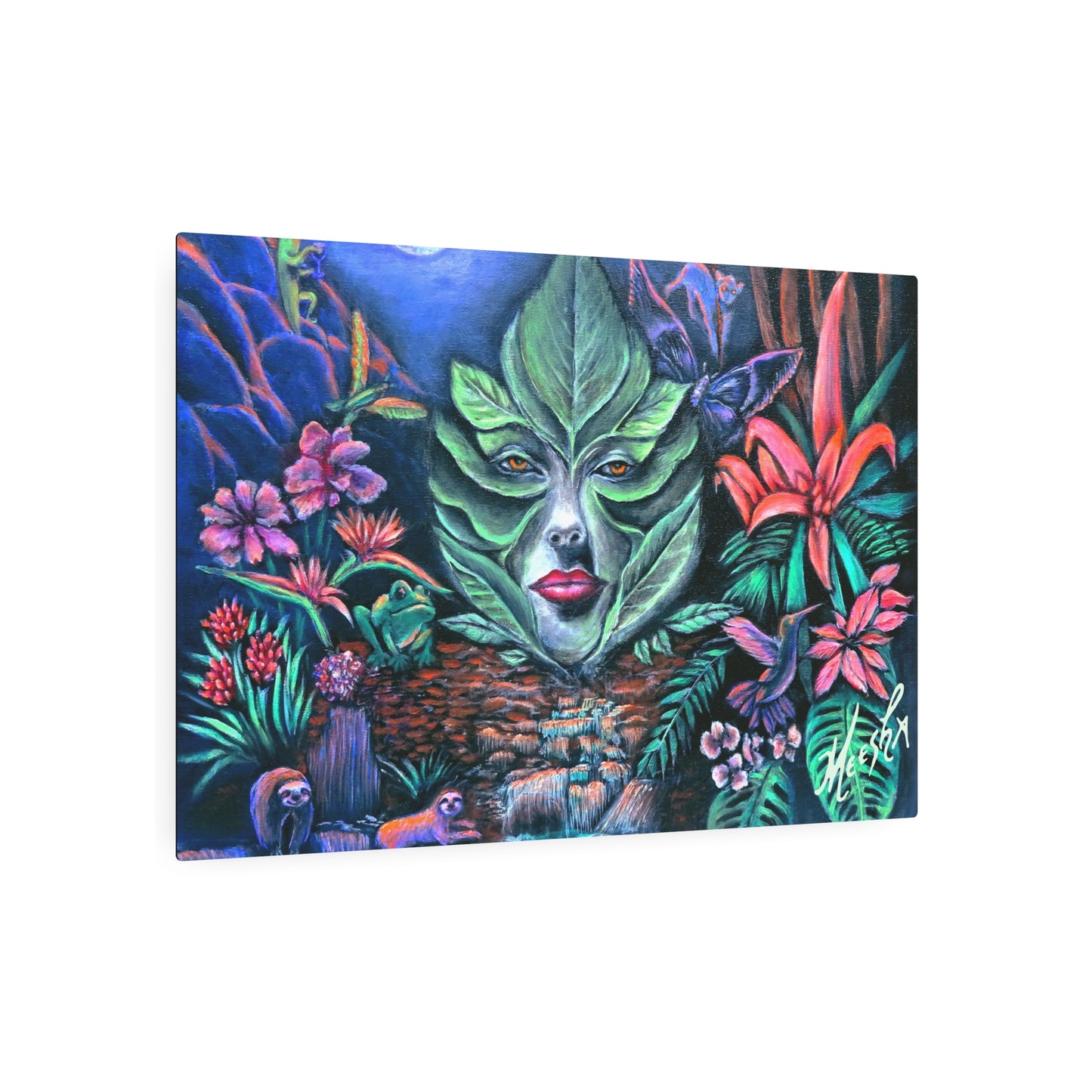 Moonlight Mischief Metal Art Sign