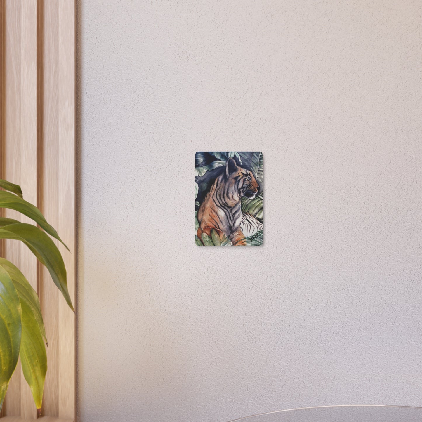 Watchful Warrior Metal Art Sign