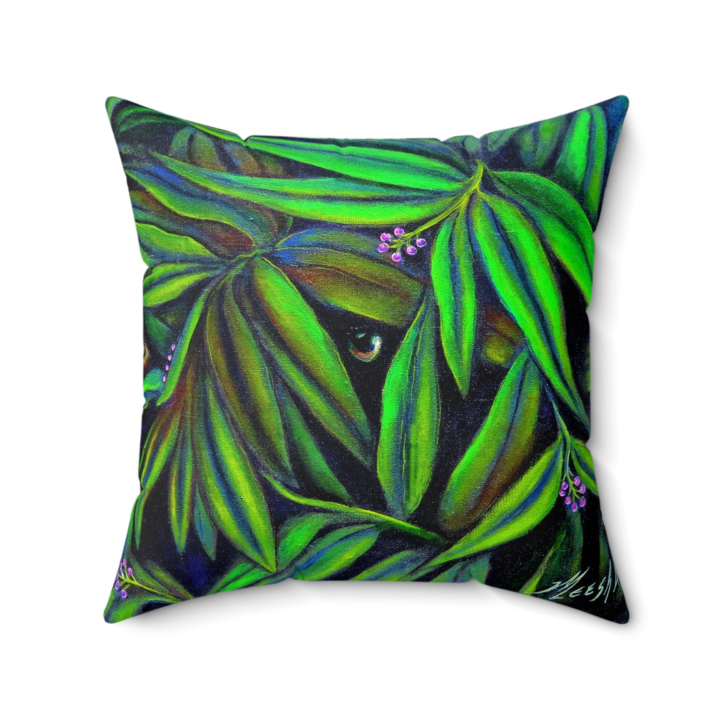 Jeepers Peepers Spun Polyester Square Pillow
