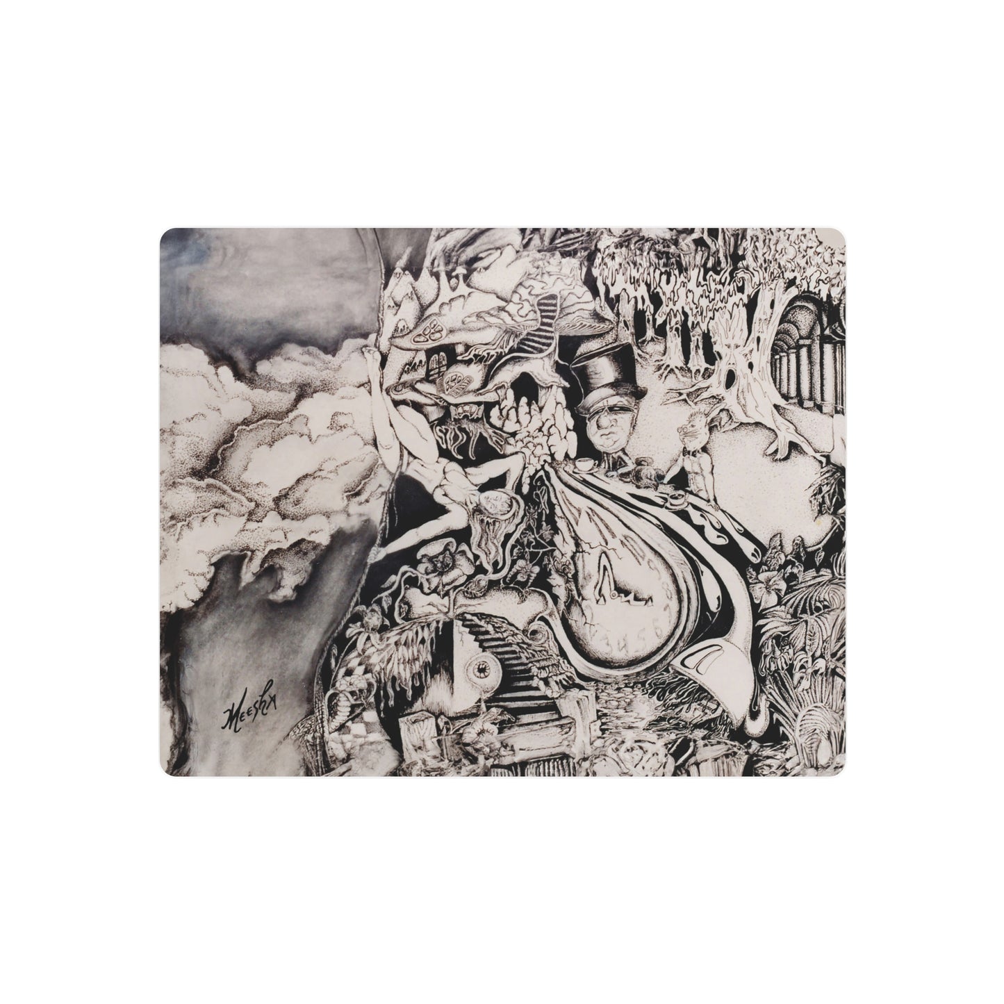 Alice In Blunderland Metal Art Sign