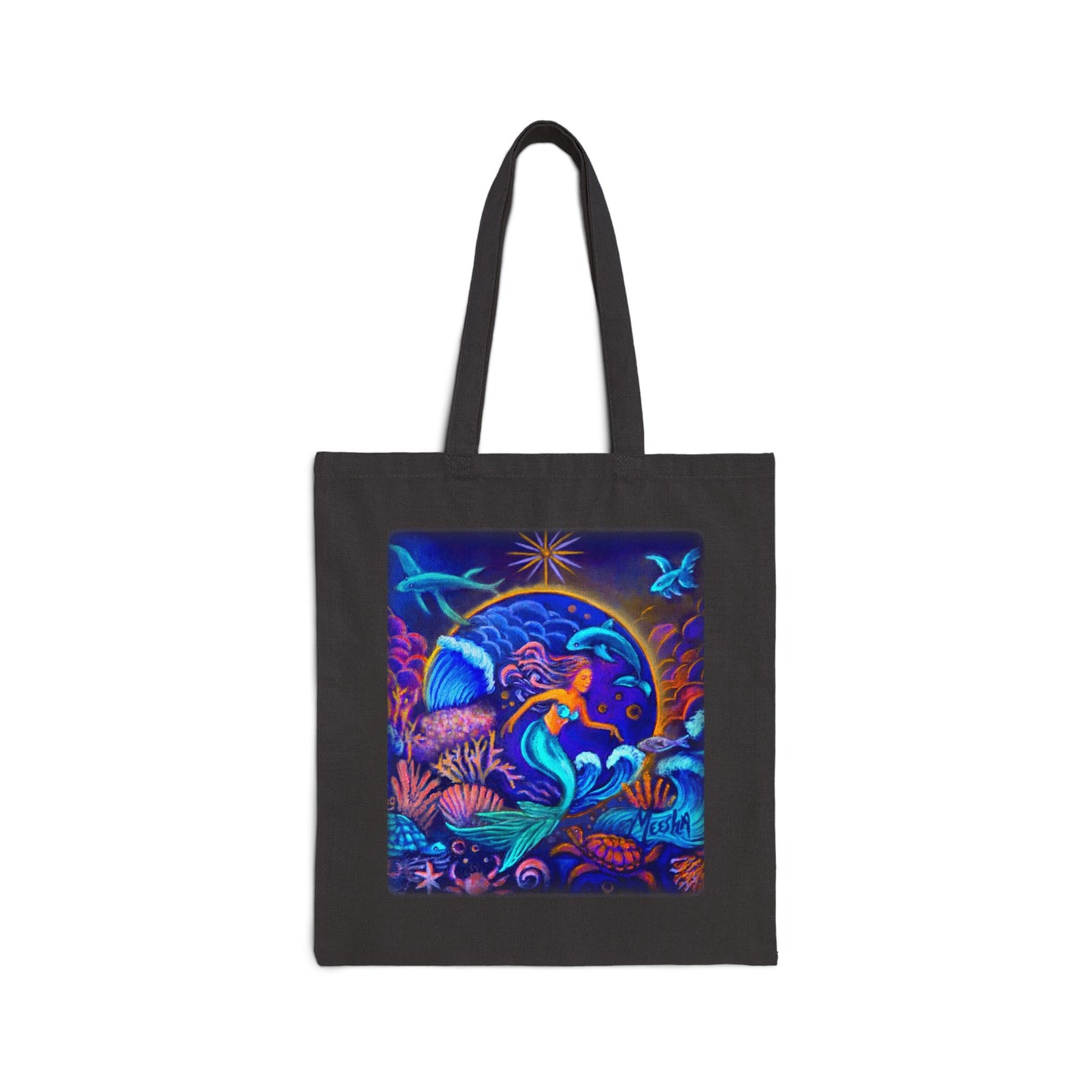 Celestial Extraterrestrial I High-quality Cotton Canvas Tote Bag
