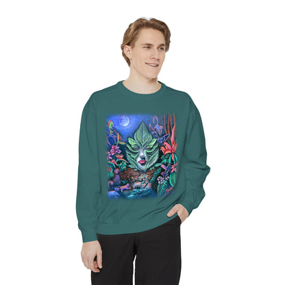 Moonlight Mischief Unisex Garment-Dyed Sweatshirt