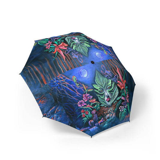 Moonlight Mischief Foldable Umbrella