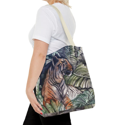 Watchful Warrior Tiger Tote Bag