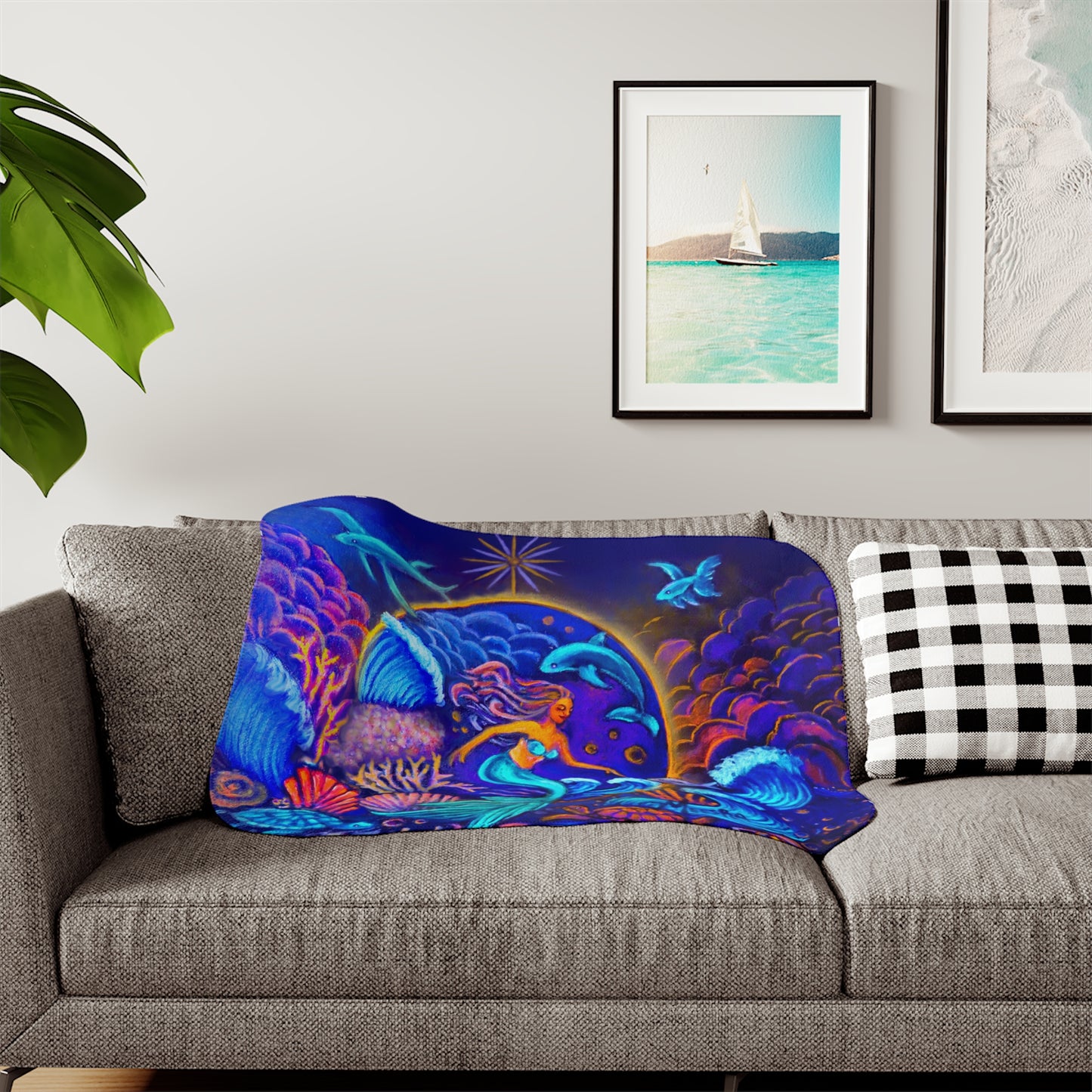 Celestrial Extraterrestrial Super Snuggly Sherpa Blanket